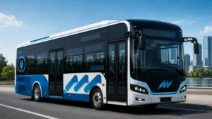 Gambar bus listrik, dan cara kerja bus listrik