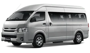 Gambar Toyota Hiace Commuter yang memiliki desain modern