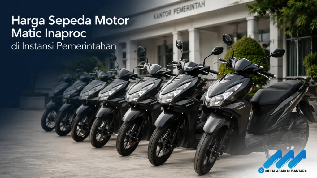 Deretan sepeda motor matic untuk kebutuhan pengadaan instansi pemerintahan melalui INAPROC.
