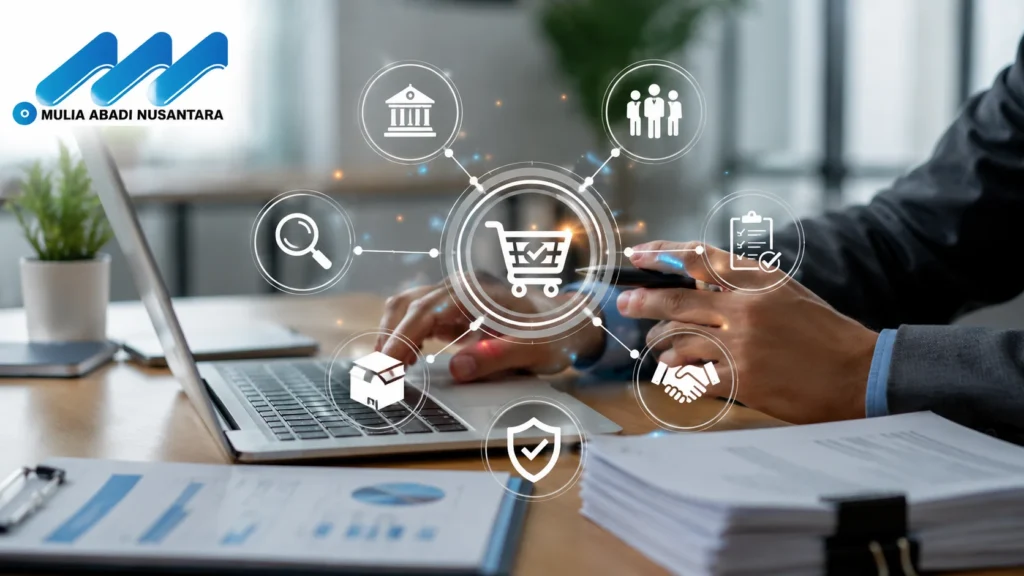 Proses pengadaan Inaproc Kota Pekanbaru melalui platform digital untuk mendukung pengadaan barang dan jasa pemerintah yang efisien, transparan, dan terintegrasi.