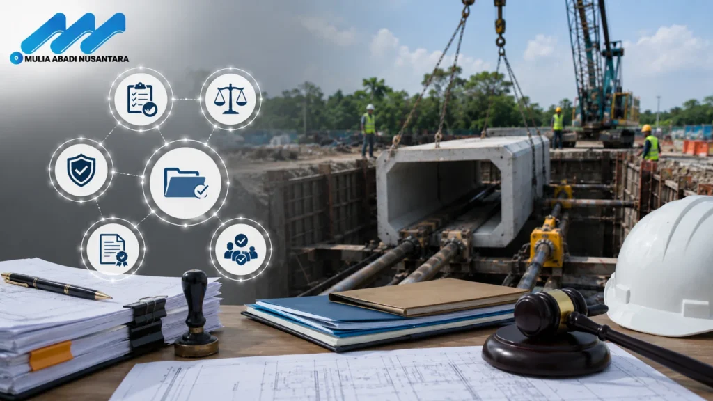 Pengadaan culvert jacking sesuai regulasi untuk proyek infrastruktur dan drainase.