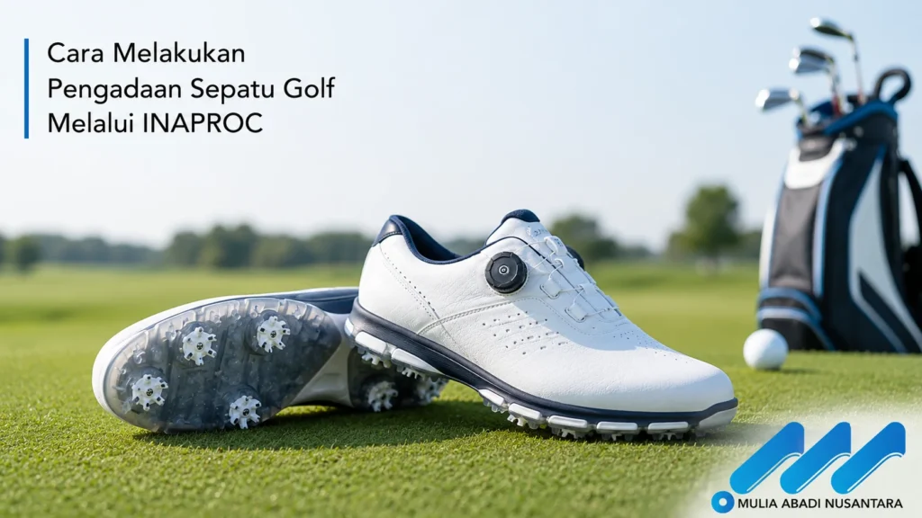 Sepatu golf profesional untuk proses pengadaan melalui INAPROC.