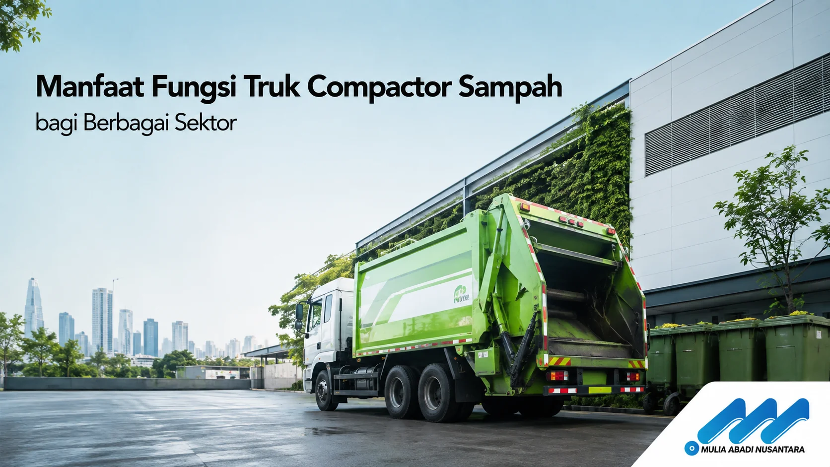Truk compactor sampah untuk mendukung pengelolaan limbah yang efisien di berbagai sektor.