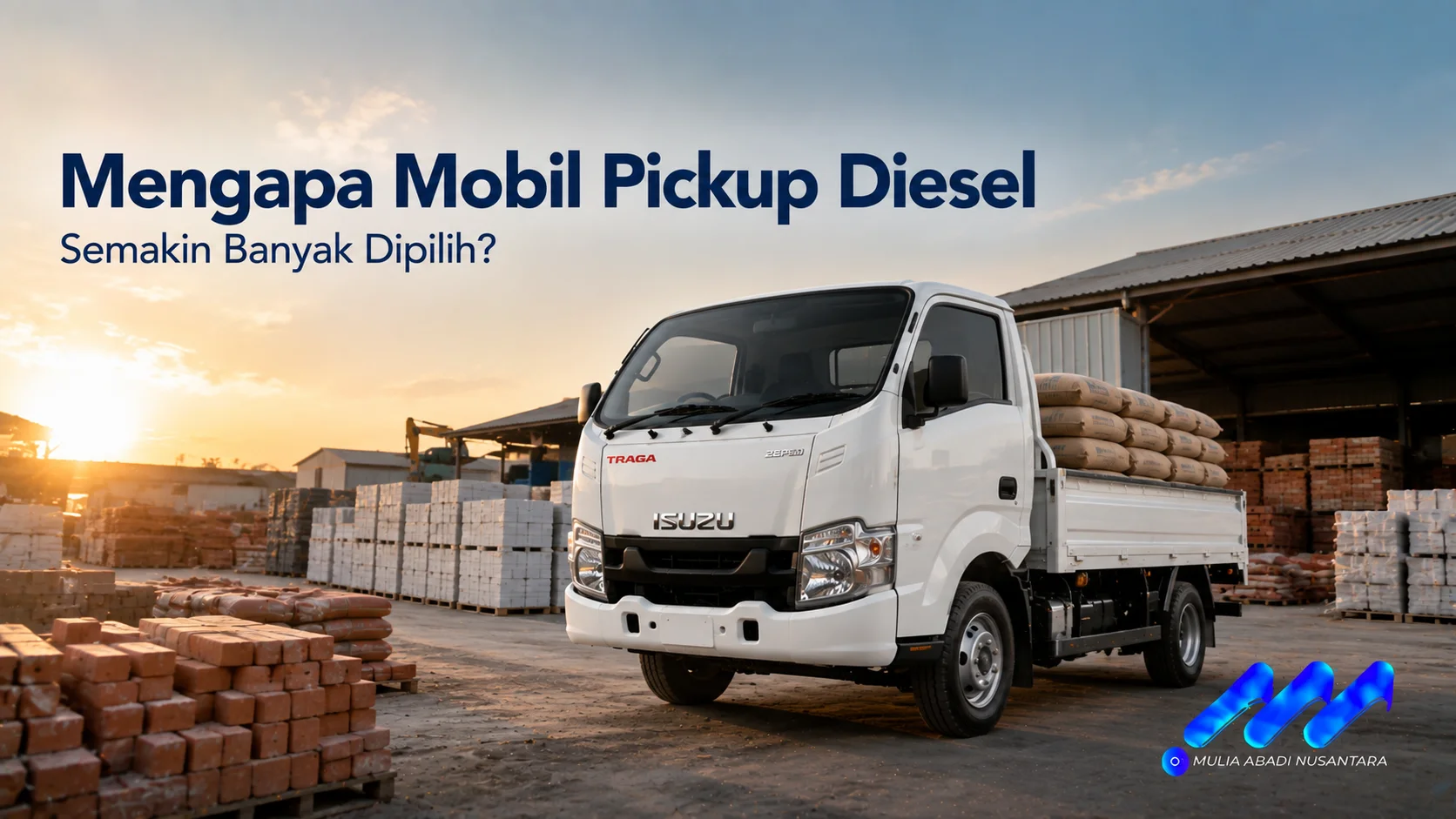Mobil pickup diesel digunakan untuk mendukung distribusi barang dengan efisiensi bahan bakar dan kapasitas angkut yang optimal.