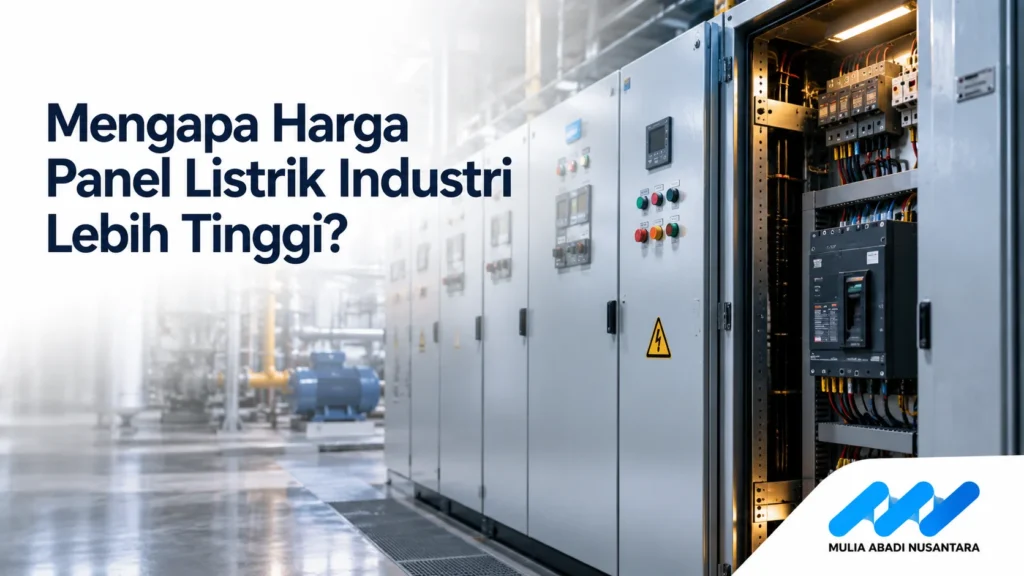 Harga panel listrik industri dengan sistem kontrol dan distribusi daya.