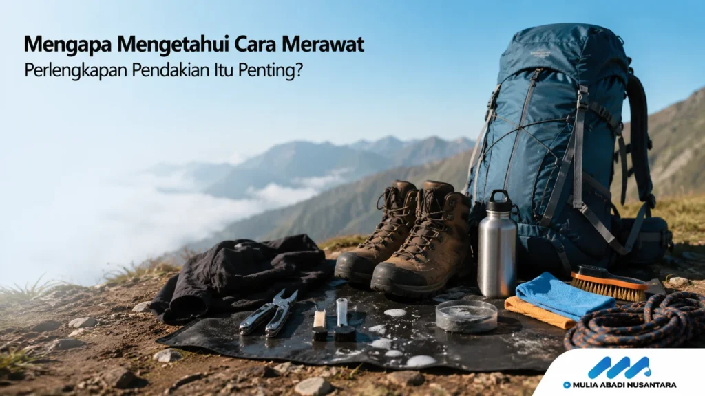 Pentingnya melakukan pemeliharaan dan perawatan rutin pada perlengkapan outdoor untuk mencegah kerusakan akibat jamur serta menjaga standar keselamatan lapangan