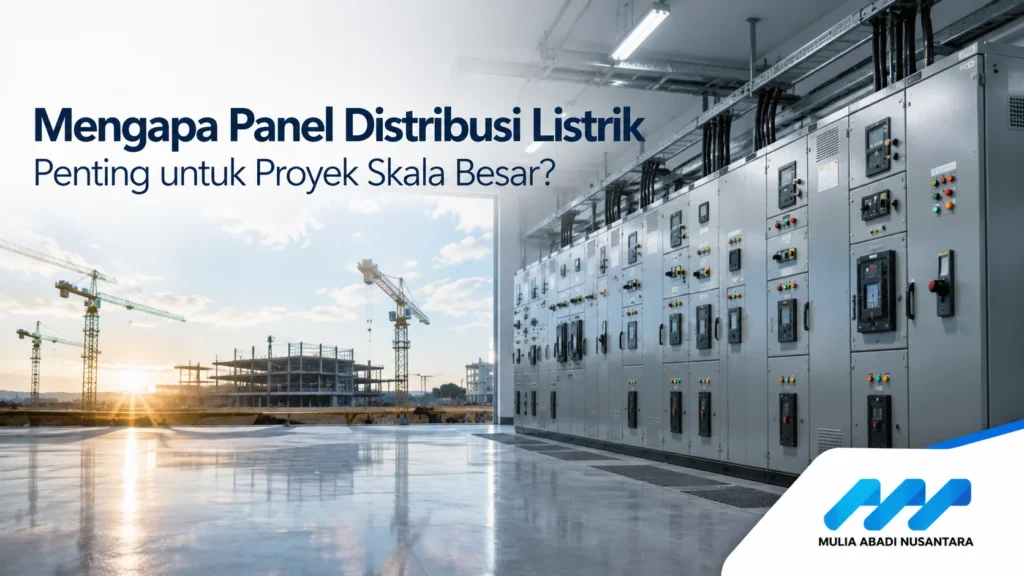 Panel distribusi listrik industri untuk efisiensi sistem daya proyek besar