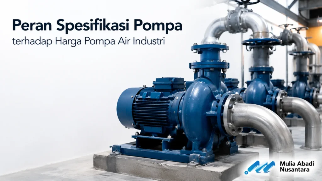 Stasiun pompa air industri berkinerja tinggi dengan sistem kontrol modern.