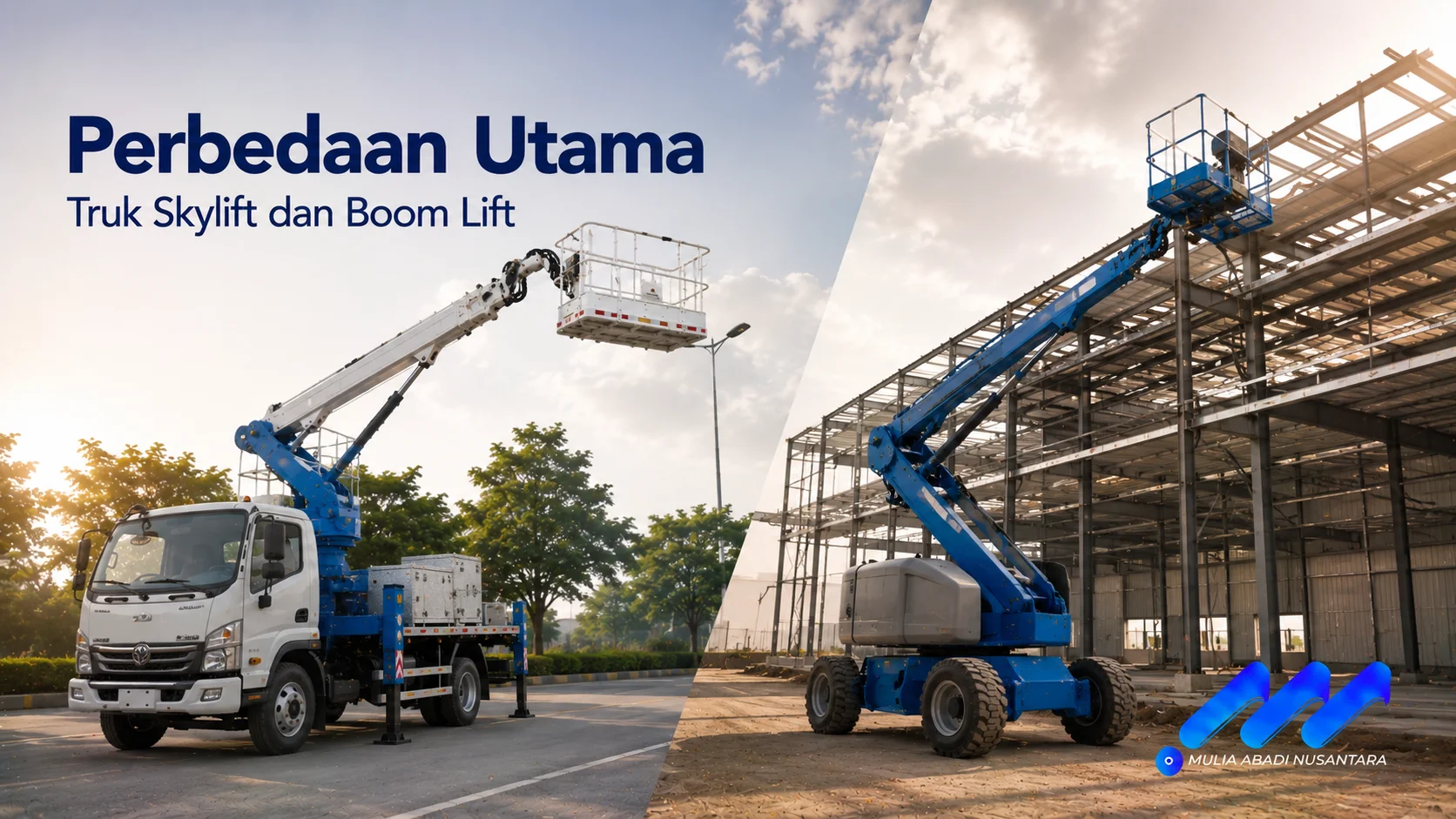 Perbandingan truk skylift dan boom lift menunjukkan perbedaan desain, mobilitas, dan penggunaan untuk berbagai pekerjaan di ketinggian.