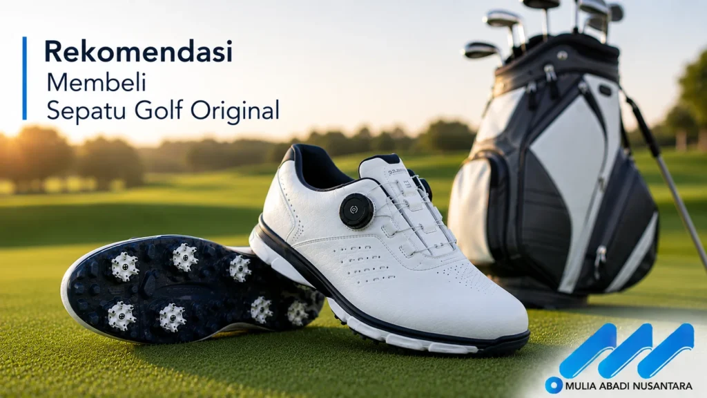 Sepatu golf original berkualitas untuk kebutuhan bermain dan pengadaan.