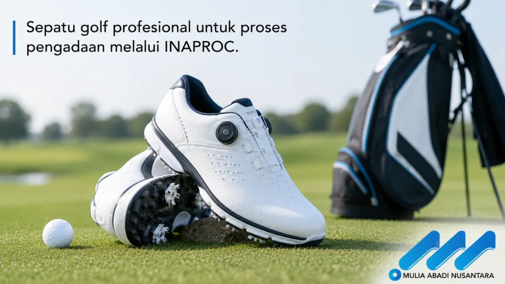 Sepatu golf profesional untuk solusi pengadaan INAPROC Kabupaten Bondowoso.