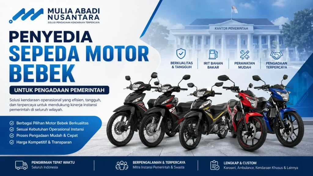 Ilustrasi Penyedia Sepeda Motor Bebek untuk Pengadaan Pemerintah dari MULIA ABADI NUSANTARA