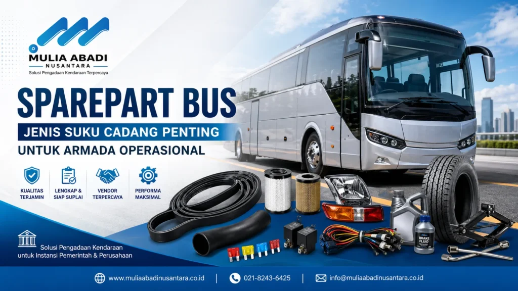 Gambar Jenis sparepart bus cadangan yang wajib tersedia untuk perjalanan