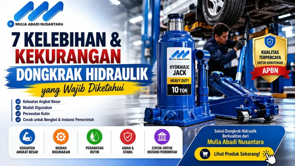 Kelebihan kekurangan dongkrak hidraulik heavy duty untuk bengkel, fleet kendaraan operasional, dan instansi pemerintah Penyedia Mulia Abadi Nusantara"