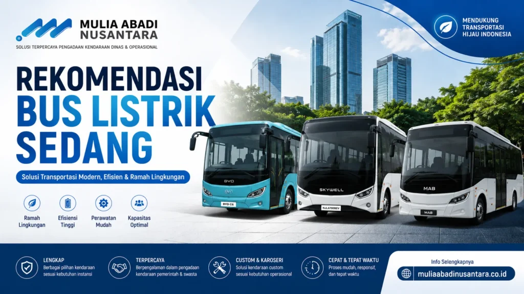 Gambar Rekomendasi Bus Listrik Sedang untuk Instansi Pemerintah oleh MULIA ABADI NUSANTARA