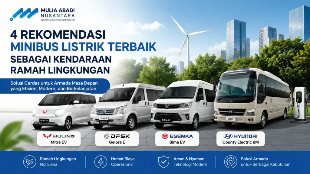Gambar 4 rekomendasi minibus listrik terbaik sebagai kendaraan ramah lingkungan untuk armada bisnis dan instansi
