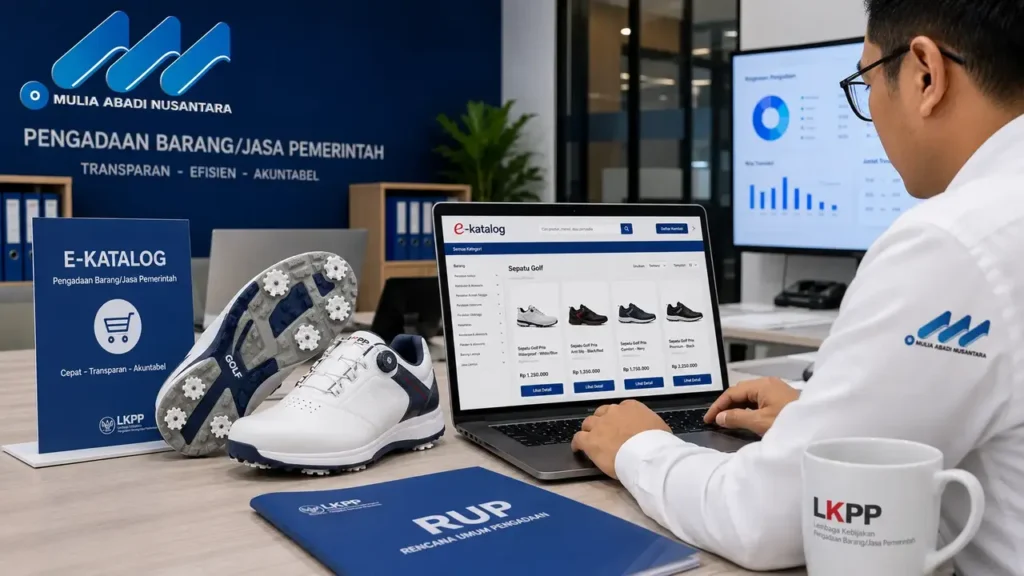 E-Katalog Sepatu Golf untuk kebutuhan instansi pemerintah melalui sistem pengadaan Inaproc dan E-Katalog Versi 6 penyedia mulia abadi nusantara
