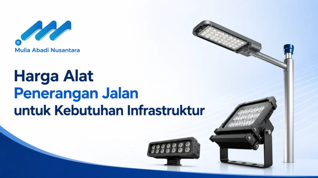 Harga alat penerangan jalan untuk kebutuhan infrastruktur dengan lampu jalan LED dan lampu sorot dari Mulia Abadi Nusantara