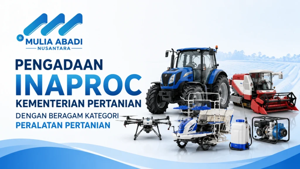 Pengadaan Inaproc Kementerian Pertanian dengan logo Mulia Abadi Nusantara.