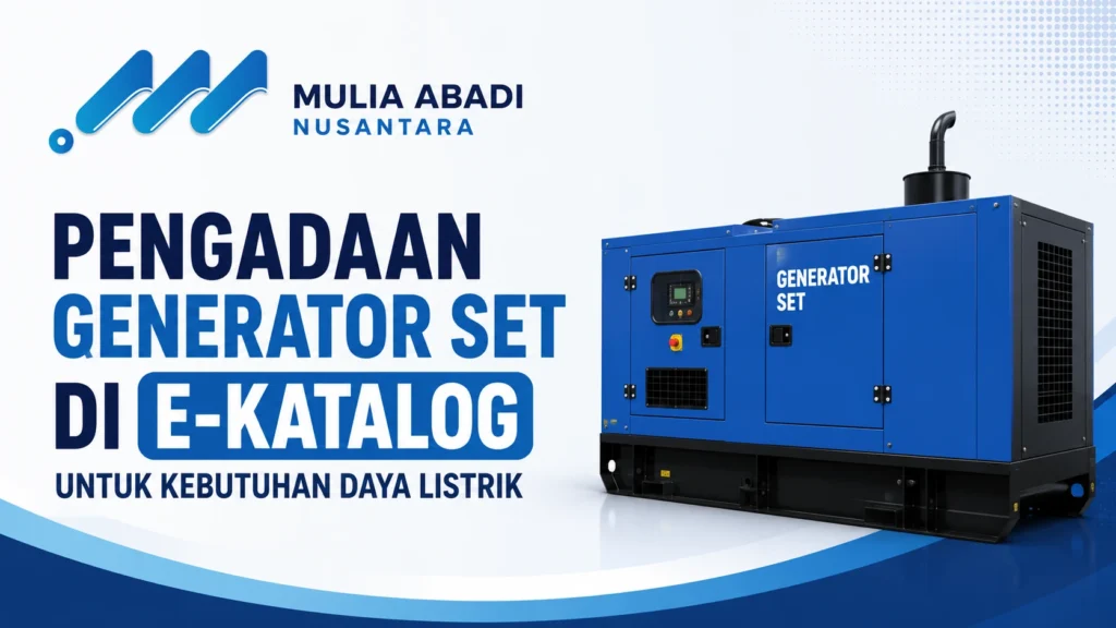 Pengadaan generator set di E-Katalog untuk kebutuhan instansi pemerintah
