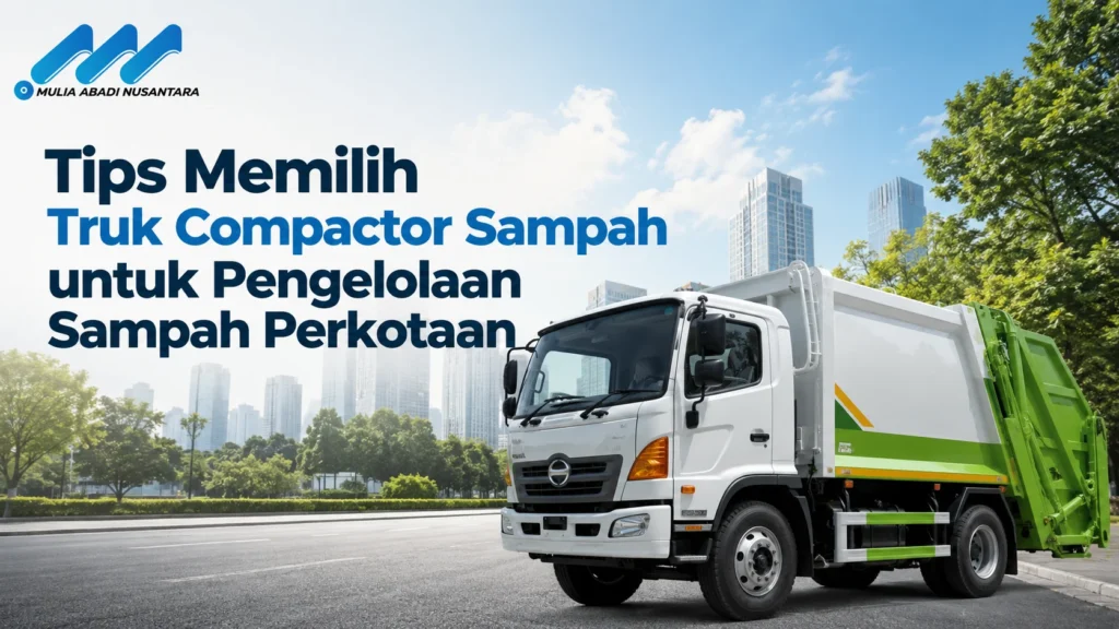 Pengadaan Truk Compactor Sampah INAPROC untuk pengelolaan sampah perkotaan.