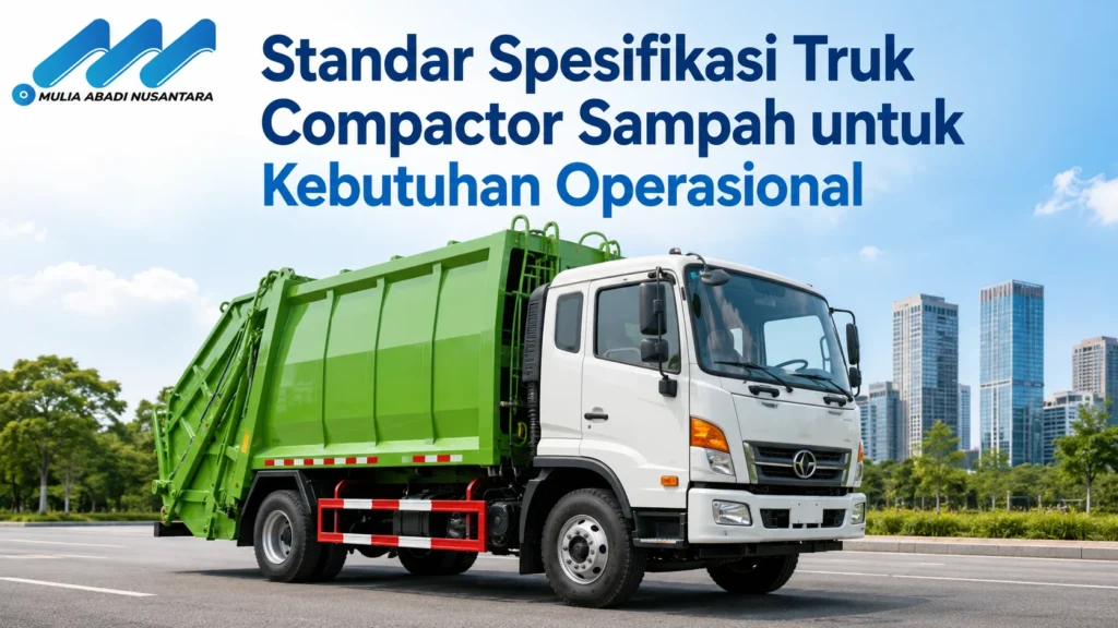 Standar spesifikasi truk compactor sampah untuk kebutuhan operasional