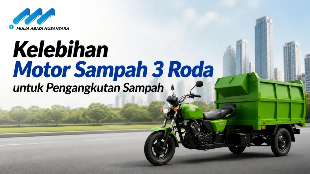 Penyedia Barang dan Jasa INAPROC motor sampah 3 roda untuk pengangkutan sampah