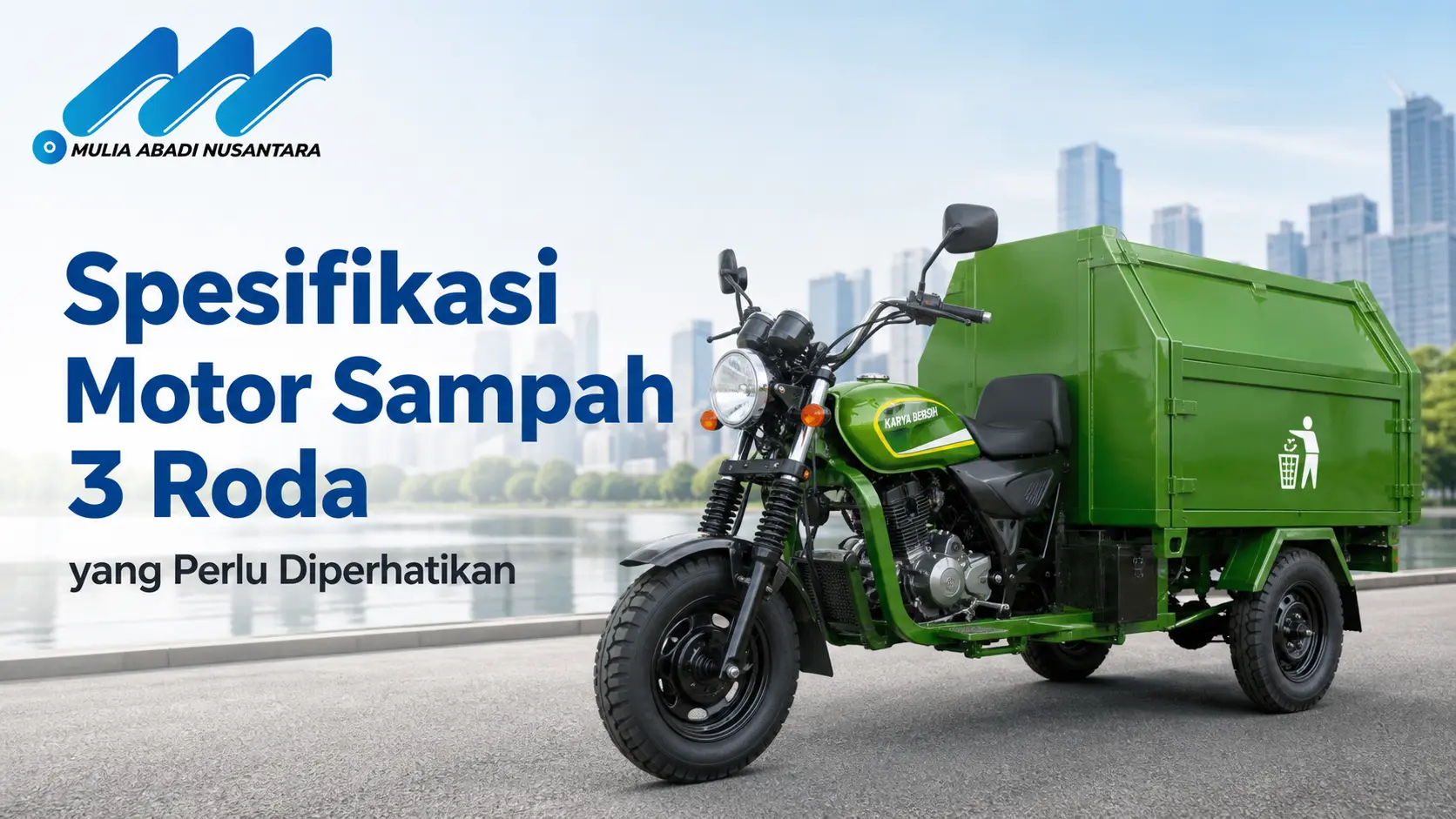 Perusahaan Pengadaan Barang dan Jasa Motor Sampah 3 Roda