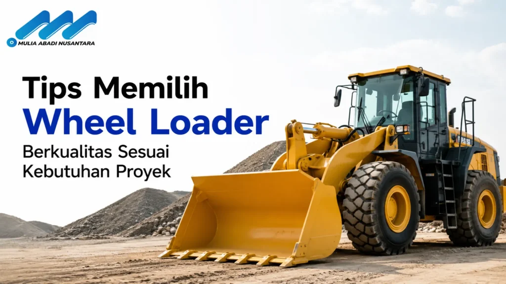 Produk Alat Berat dan Konstruksi wheel loader untuk kebutuhan proyek