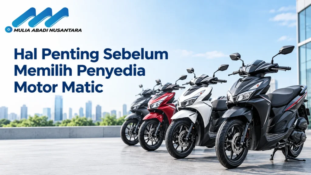 Vendor Penyedia Motor Matic Instansi untuk kebutuhan kendaraan operasional