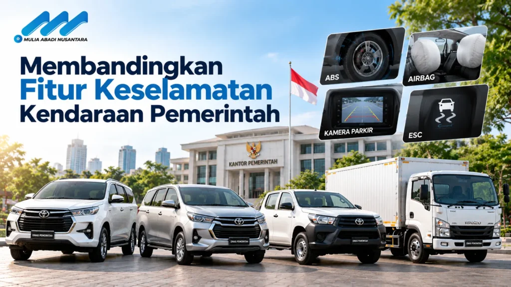 Jasa Distribusi Kendaraan Dinas dengan fitur keselamatan kendaraan pemerintah