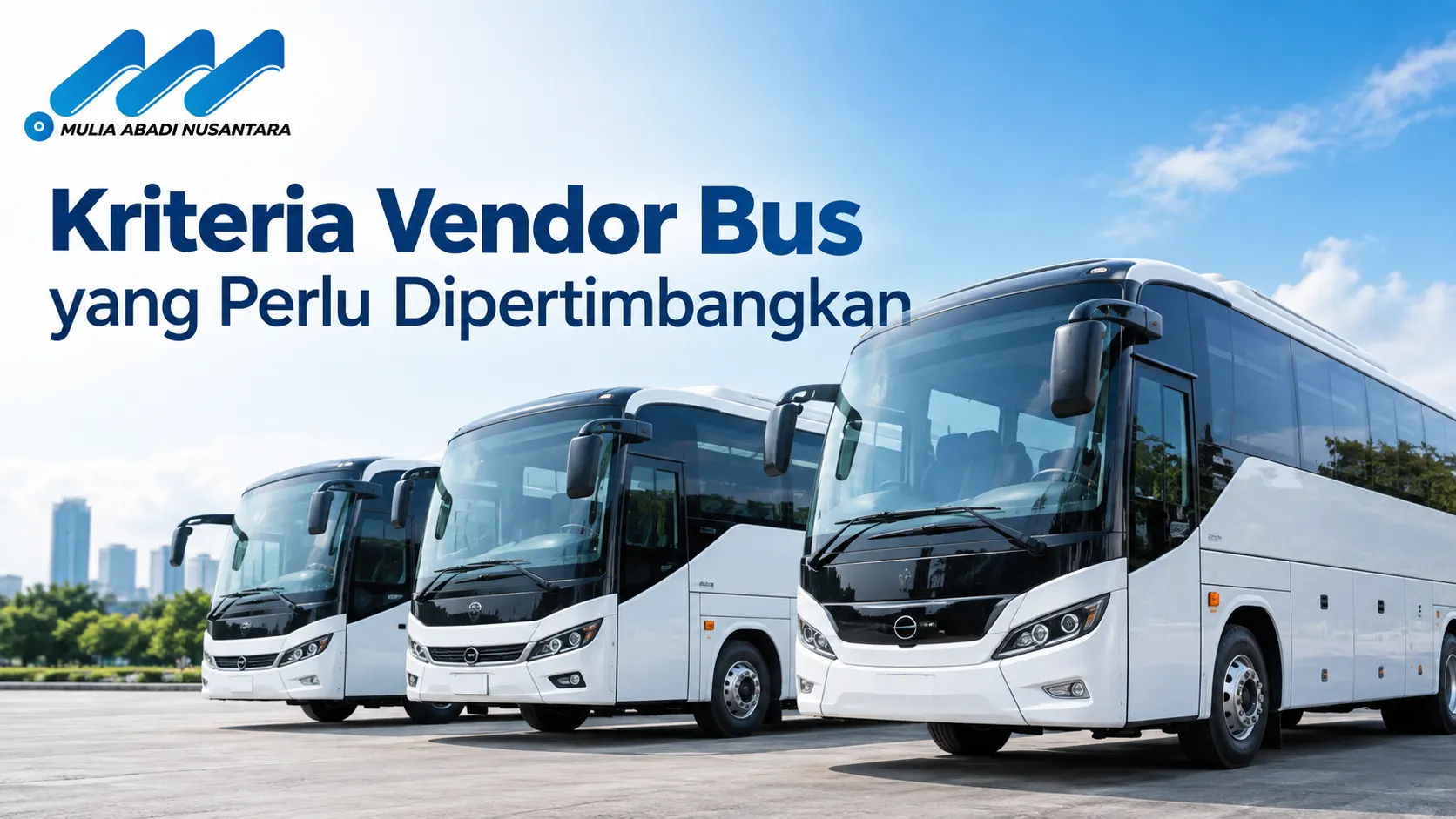 Vendor Pengadaan Bus Instansi Pemerintah dengan bus modern