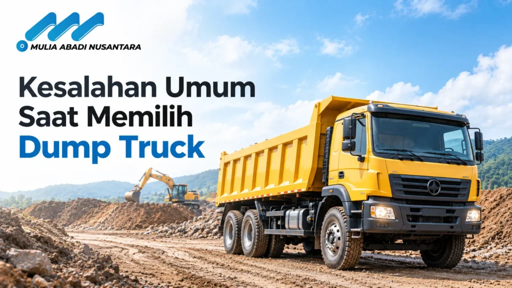 Dump Truck Operasional Proyek Dinas untuk pengangkutan material konstruksi dan infrastruktur
