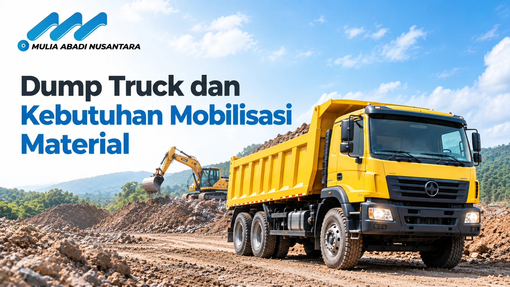 Supplier Dump Truck Pemda untuk mobilisasi material proyek infrastruktur daerah